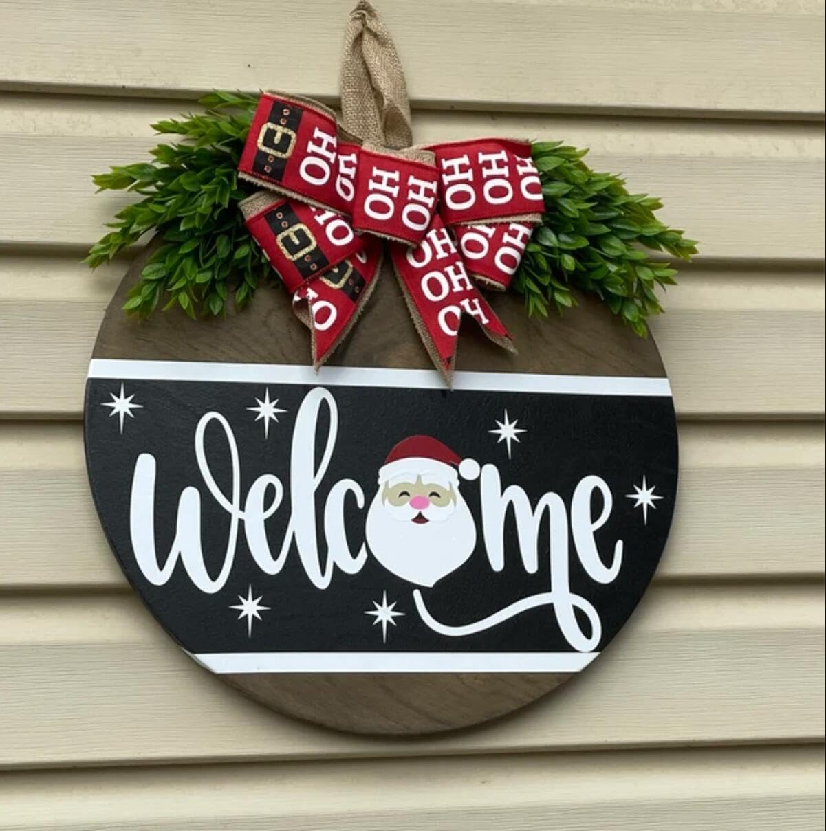 12” Christmas Stencils for Painting on Wood Merry Christmas Stencils for Crafts Reusable Holiday Stencil Drawing Templates for Door Hanger Porch Wreath Doormat Decor