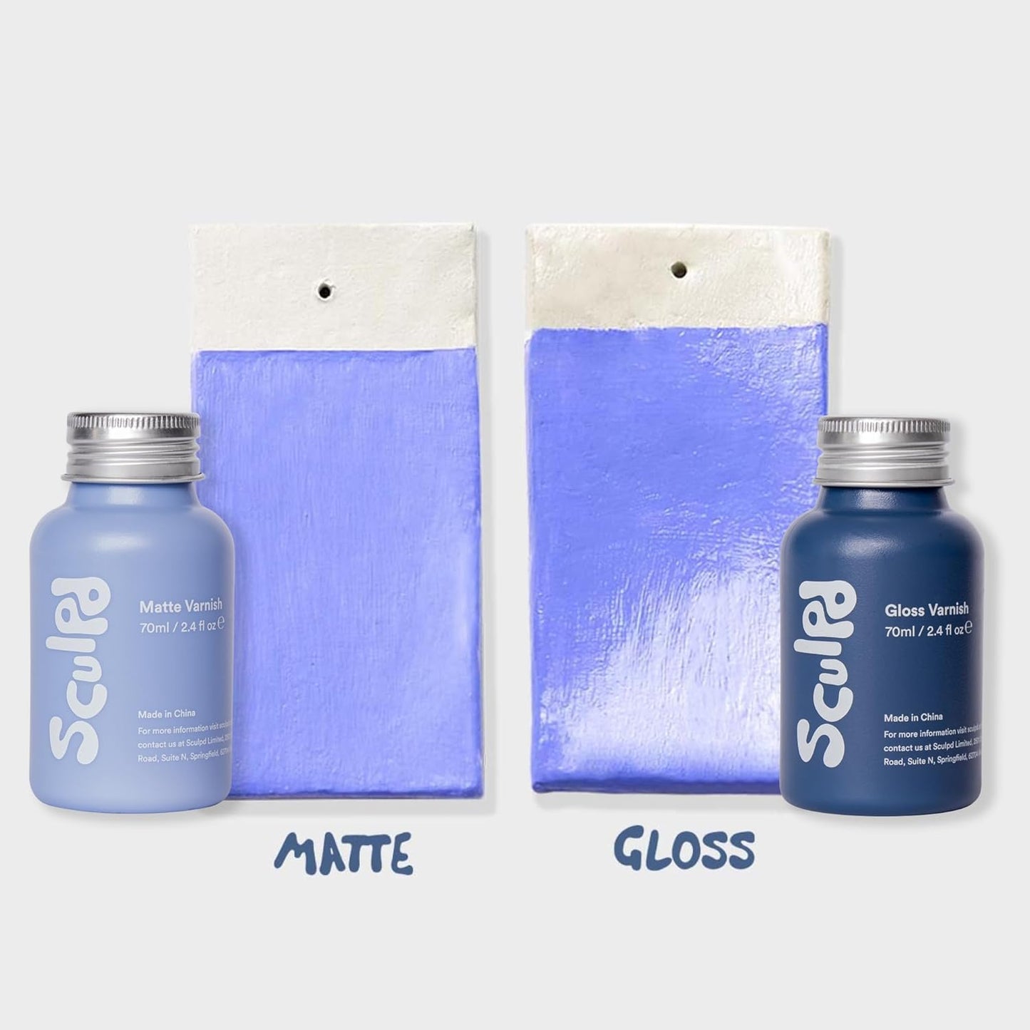 Sculpd Clear Glaze for Air Dry Clay and Acrylic Paint, Create Waterproof Pottery from Home, Scratch Resistant, Gloss Varnish