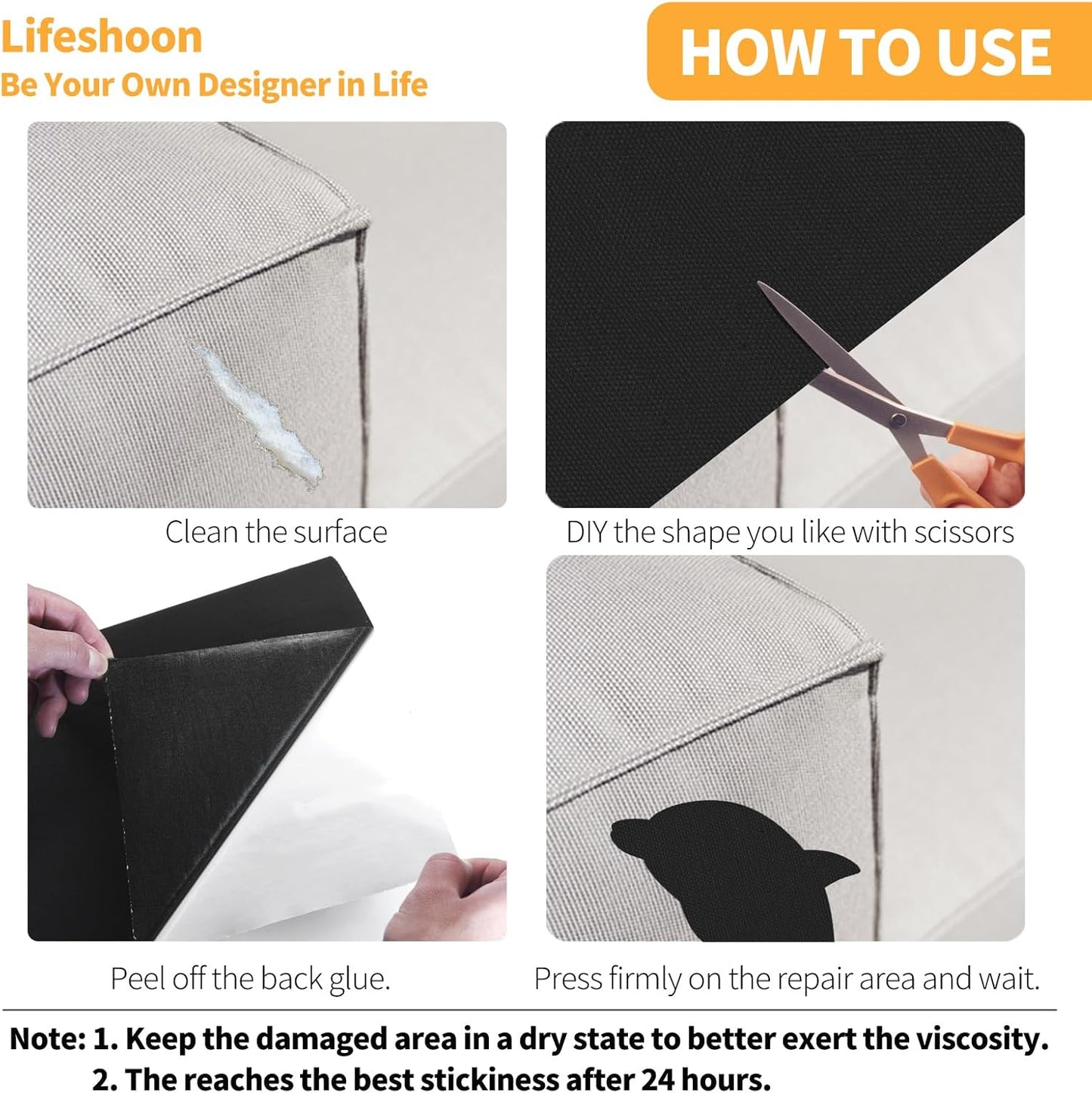 Fabric Repair Patches, Canvas Self-Adhesive Fabric Patches Tape Durable, DIY Large Canvas Repair for Sofa, Couches, Furniture, Chair, Clothing （3.5X79 Inch, Dark Blue）