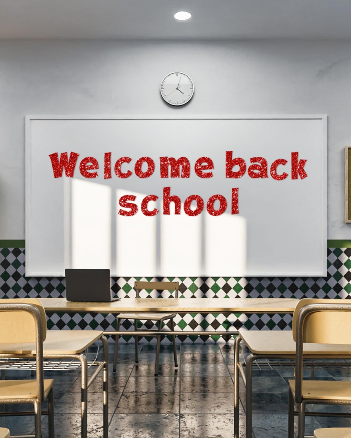 237 Pcs Glitter Bulletin Board Letters, Numbers and Punctuation, Poster Board Letters Alphabet Cut Out Cardboard Letters Accessories for Classroom Display Decorating Supplies 4inch (Red)