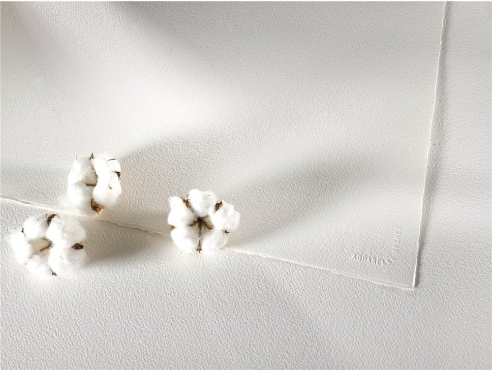 Arches Watercolor Pad 9 x 12 inches Natural White 100% Cotton Paper - 12 Sheet Arches 140 lb Cold Press Pad.