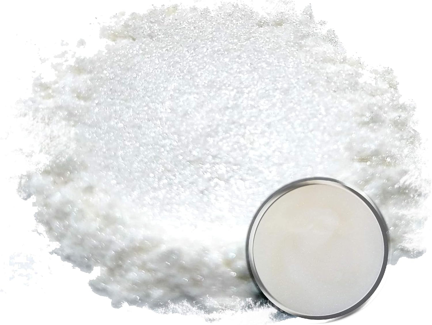 Eye Candy Pigments Premium White Mica Powder - Haku-Gan White (50gr) - for Epoxy, Resin, Soap, Paint, Woodworking, Acrylic Pouring, Bath Bombs, Fishing Lures - DIY Arts and Crafts Additive