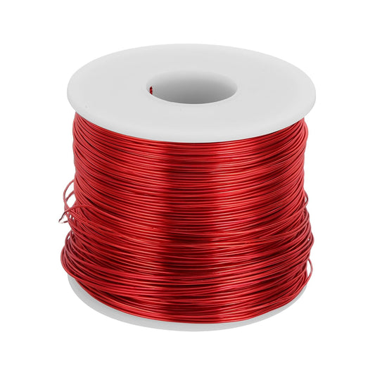 MECCANIXITY 20 Gauge Anodized Aluminum Craft Wire Bendable Bonsai Training Wire 771 Feet 0.8mm for Sculpting Crafts Wreath Floral Beading Jewelry Making, Red