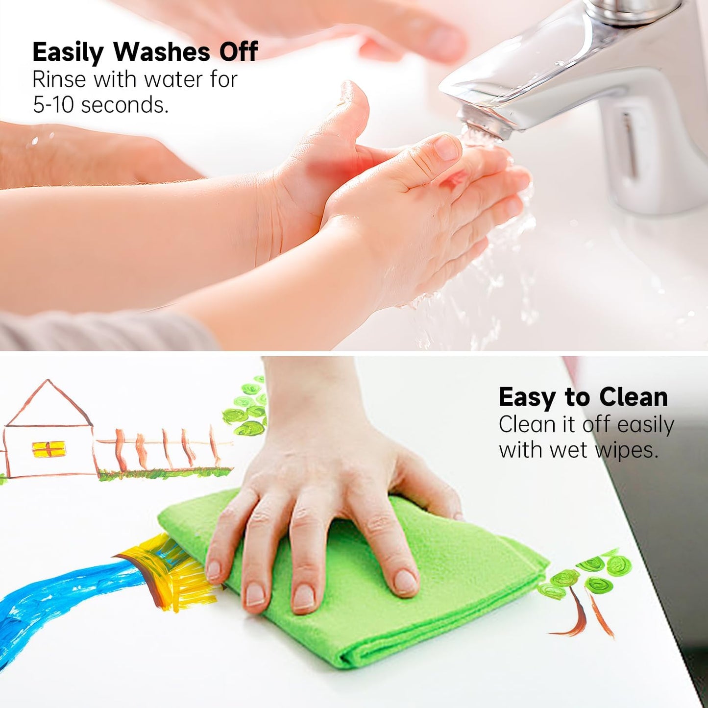 Shuttle Art 40 Pack Watercolor Paint Set, 8 Colors Watercolor Paint with Paint Brushes for Kids and Adults, Washable Paint for Classroom, Parties, Kindergarten and Art Activities