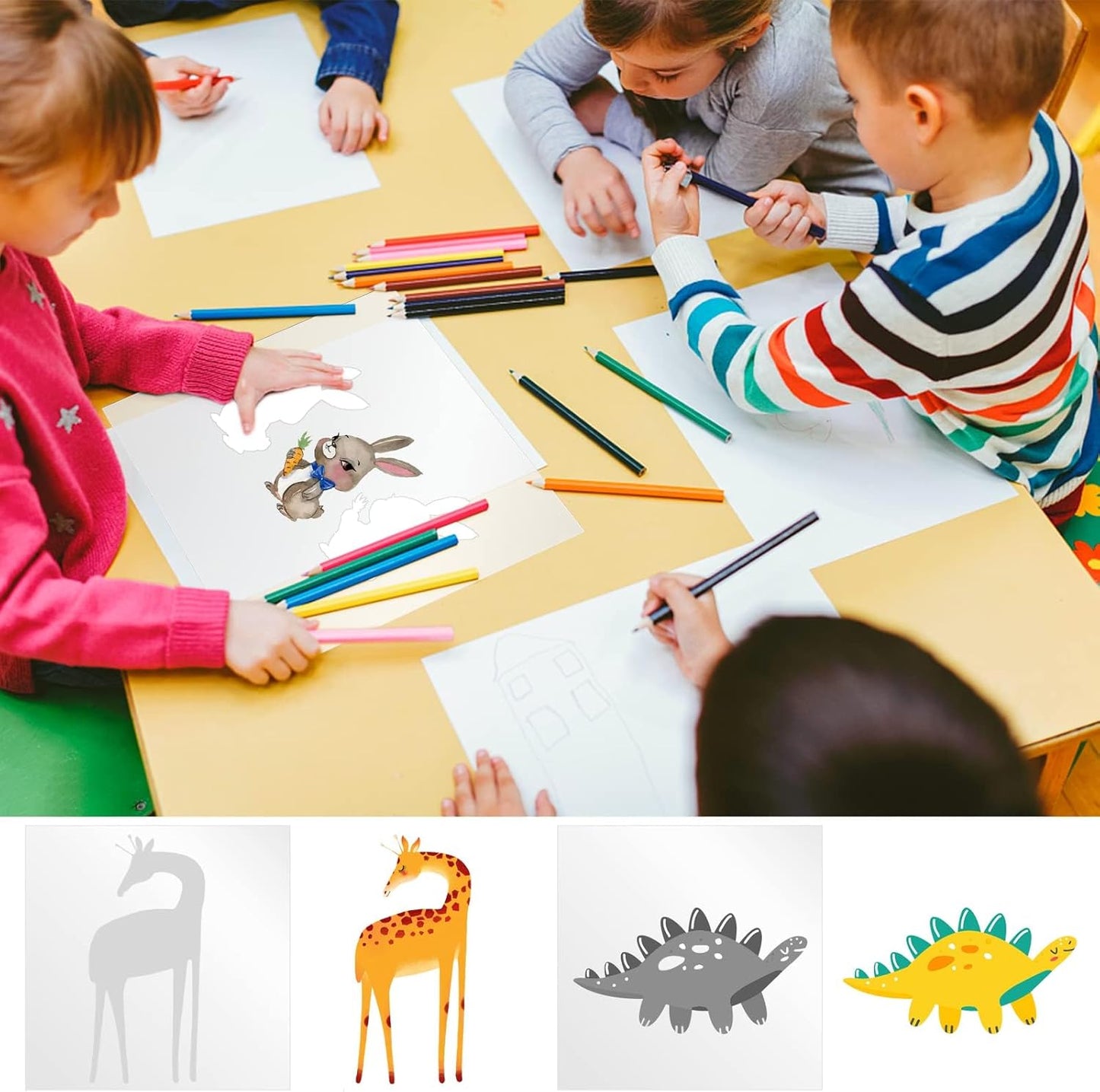 FSWCCK 25 Pcs 10mil 12 x 12 Inch Milky Translucent PET Blank Stencil Sheets, Mylar Sheets for Stencils, Template Plastic for Quilting Mylar Stencils, Laser Cutting, Gyro-Cut Tool Template Material