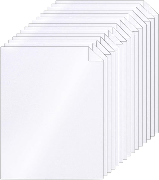 40 Sheets White Shimmer Cardstock 8.5 x 11 Scrapbooking Paper, 75lb Heavyweight Paper Card Stock for DIY Cards Making, Business Cards, Wedding Invitations, Menus, Anniversary Card