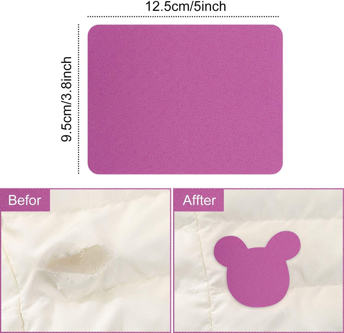 Augshy Iron On Patche, 29 Pieces Iron On Patches for Clothing Repair Jeans 4.9 x 3.7 Inch (Colorful)