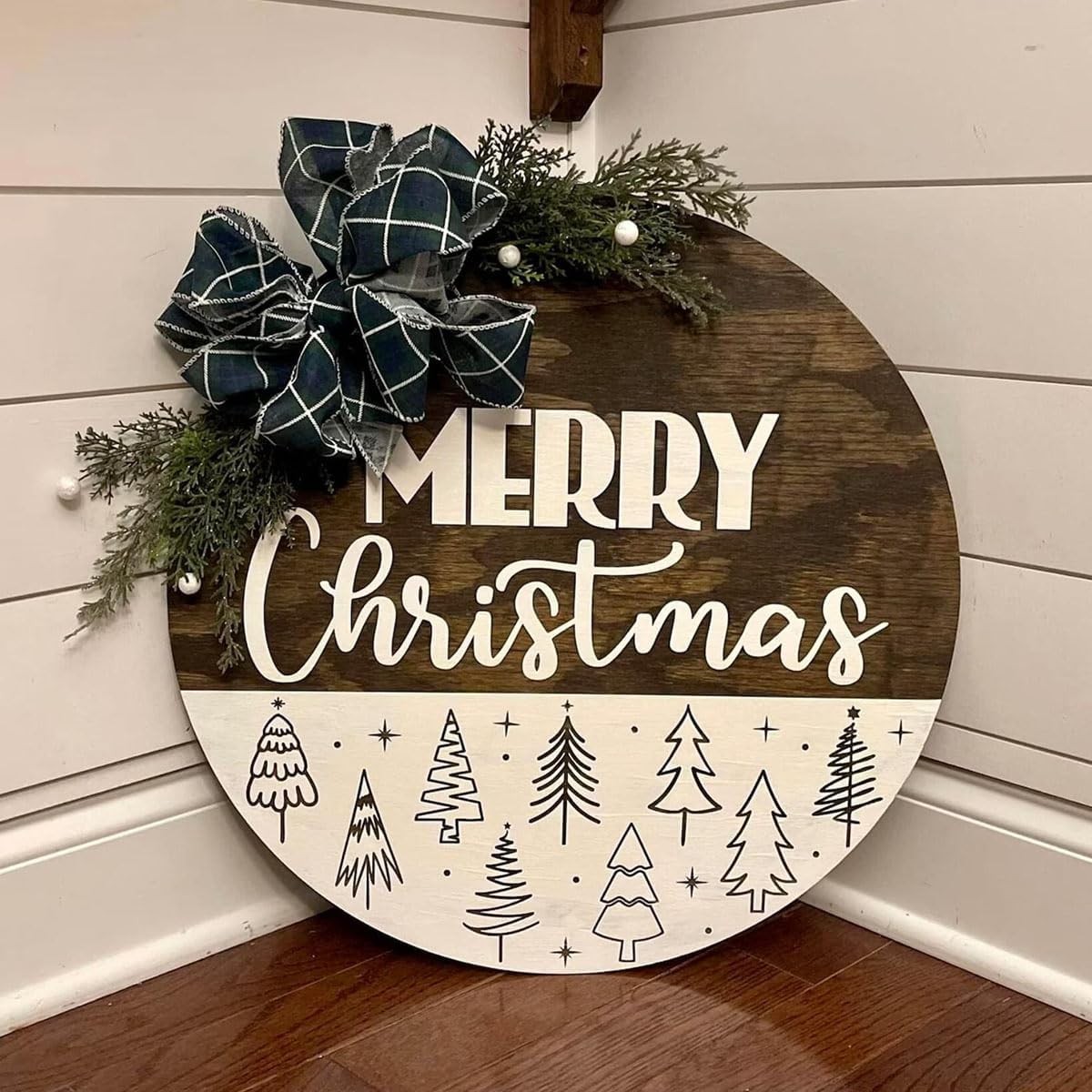 Christmas Stencils for Painting on Wood 12" Christmas Doormat Stencils Holiday Stencil Merry Christmas Believe Drawing Templates for Door Mats Porch Wreath Decor