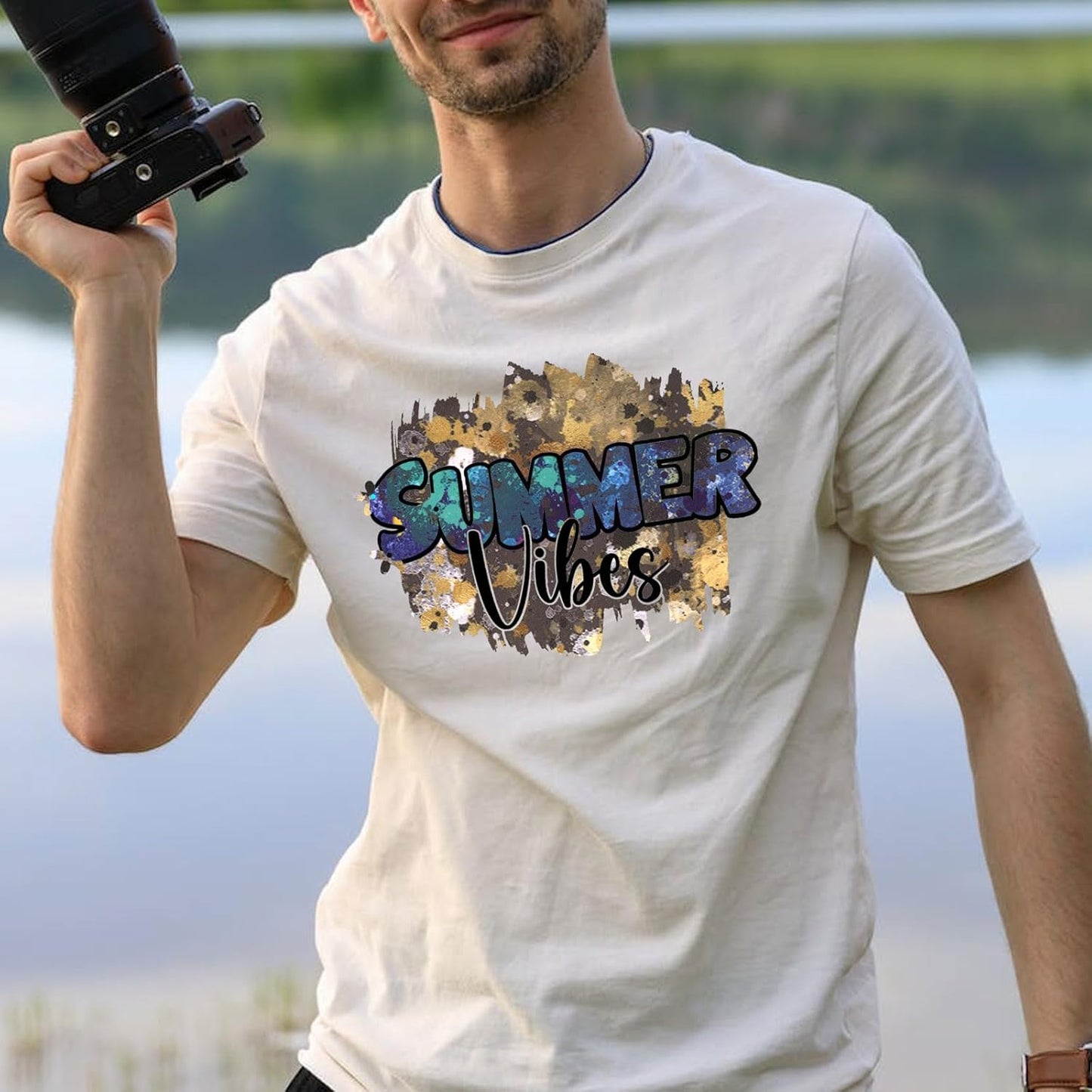 Tintnut Splash Heat Transfer Vinyl Roll - 12 Inch x 5ft Black Gold Watercolor Ink Patterned HTV Splatter Iron On Vinyl DIY T-Shirts Hats Clothes Canvas Bags