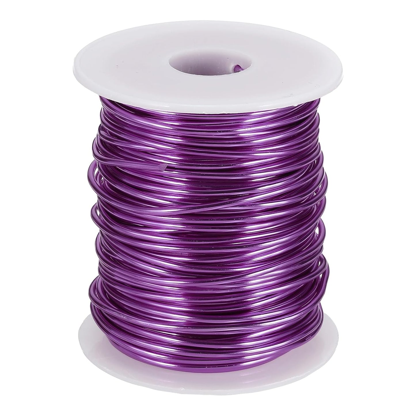 uxcell 12 Gauge / 2mm Anodized Aluminum Wire for Jewelry Craft Making, 102 Feet Bendable Flexible Wire for DIY Home Decor Gardening Sculpture, Purple