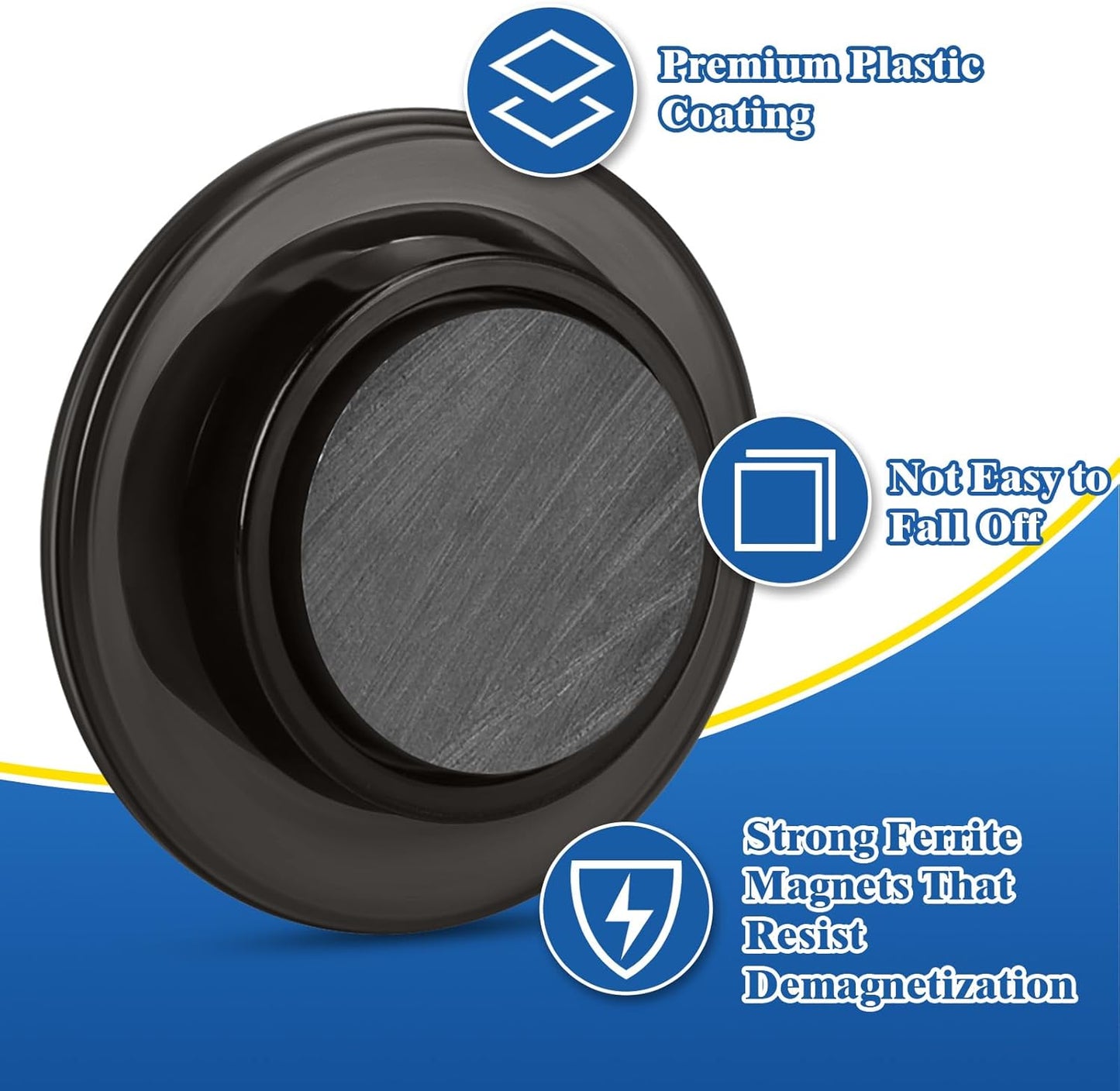 Wukong 10 Pack | 30x3cm(11.81 x 1.18) Magnetic Stainless Black Boards Strips, Adhesive Backing Bulletin Bar Board, Memo Board with 32Pcs Colorful Magnets for Office, Home, Photo Wall, Documents