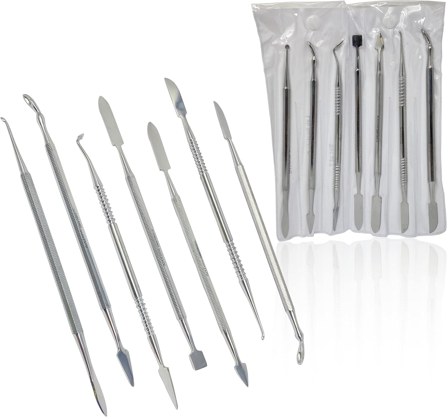 CYNAMED Stainless Steel Spatula Wax & Clay Sculpting Tool Carver Set (7PK)