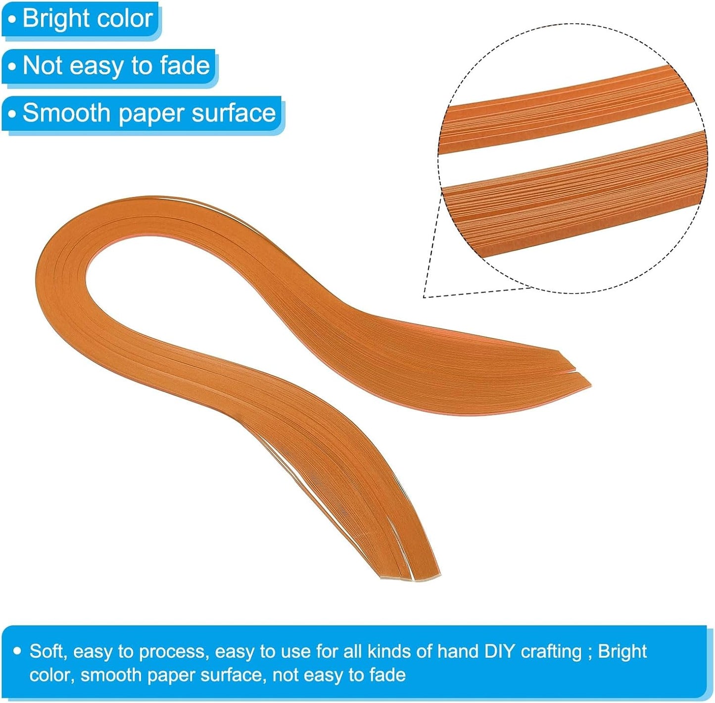 PATIKIL Quilling Strips Paper 600pcs 1.5mm 39cm Origami Paper Quilling Kits for Art DIY Hand Craft Christmas, Khaki
