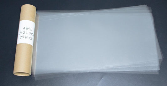 20PCS 4 Mil 12 X 24 Inch Clear Plastic Sheets, Blank Mylar Stencil Sheets,Clear Acetate Sheets for Cricut Crafts, Clear Plastic Sheets for Crafts and Cutting Machine