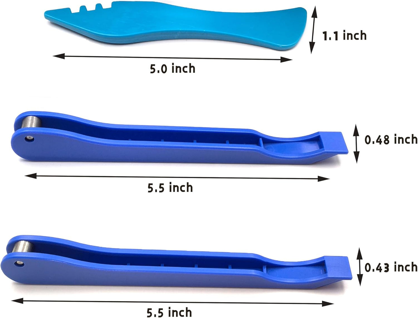 Copper Foil Hand Foiler for Stained Glass, 7/32" and 1/4" Hand Foiler Tool Kits, Blue