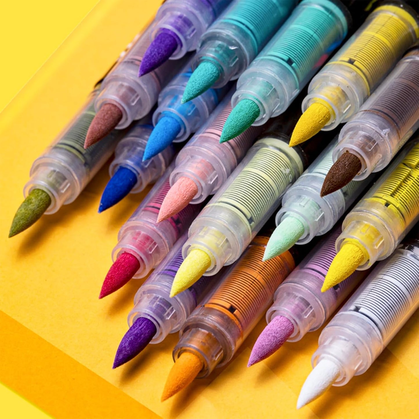 Guangna Acrylic Paint Markers,72 Colors with Direct-Liquid Ink Control System, Professional-Grade Paint Pen for Rock Painting, Canvas, Glass, Plastic, Fabric & Creative Crafts