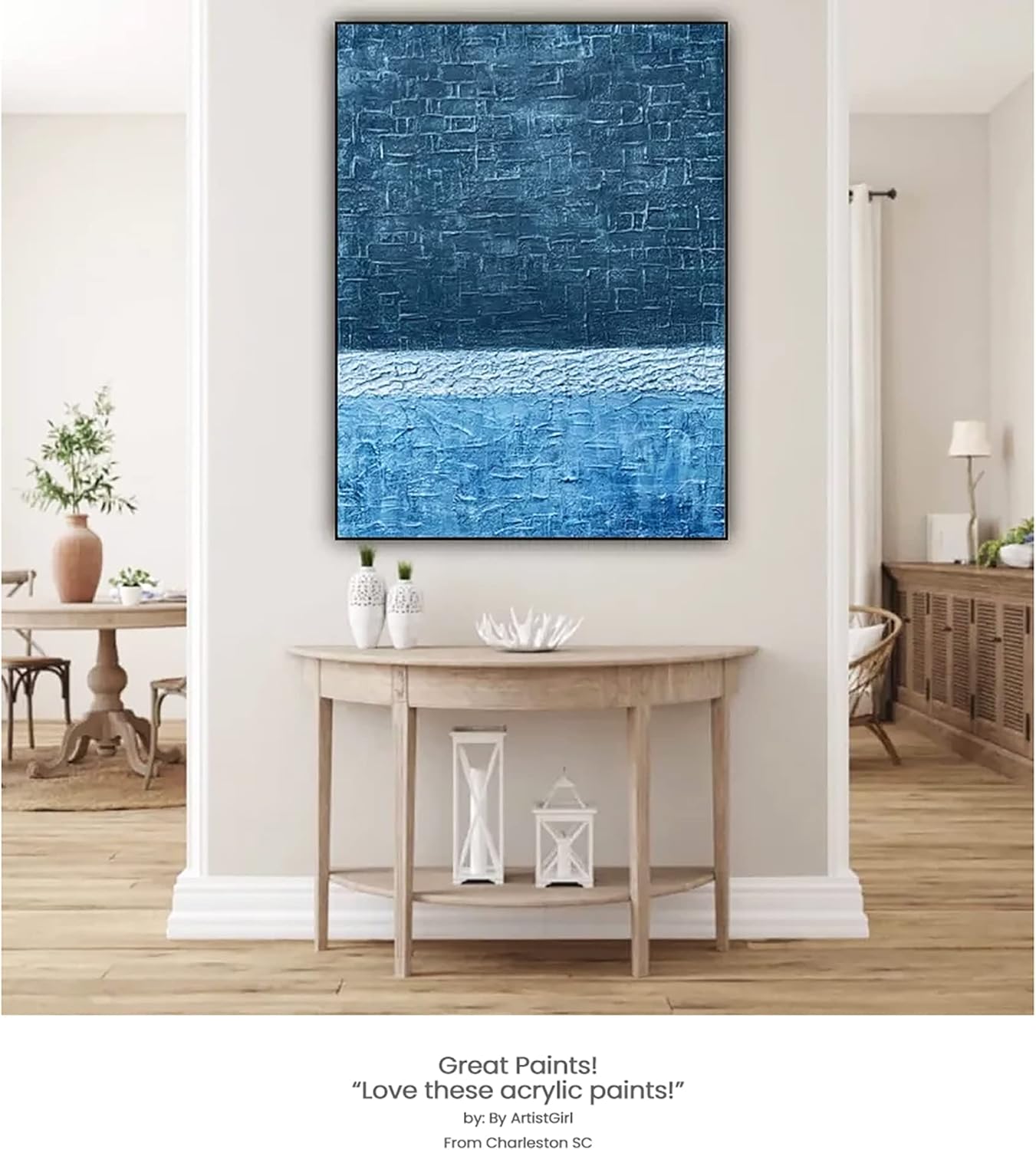 Lukas CRYL Studio Artist Acrylic Paint, Prussian Blue, 125 ml Tube - High Pigment Acrylic Paints for Canvas Painting, Large Scale Works - Medium-Viscosity, Water-Mixable, Fast Drying