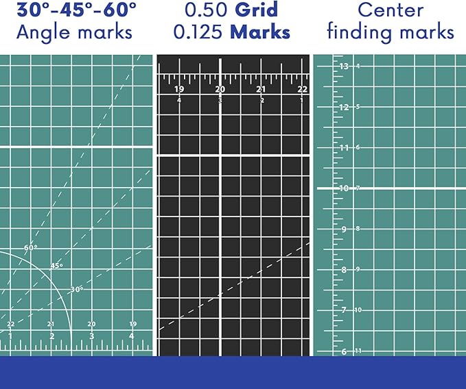 PK00012 Model GBM4060 Series 40" x 60" Professional Cutting Mat; Double-Sided Green/Black; Self-Healing; For Graphic Arts, Hobbies, Sewing, Scrapbooking, and other Cutting Projects
