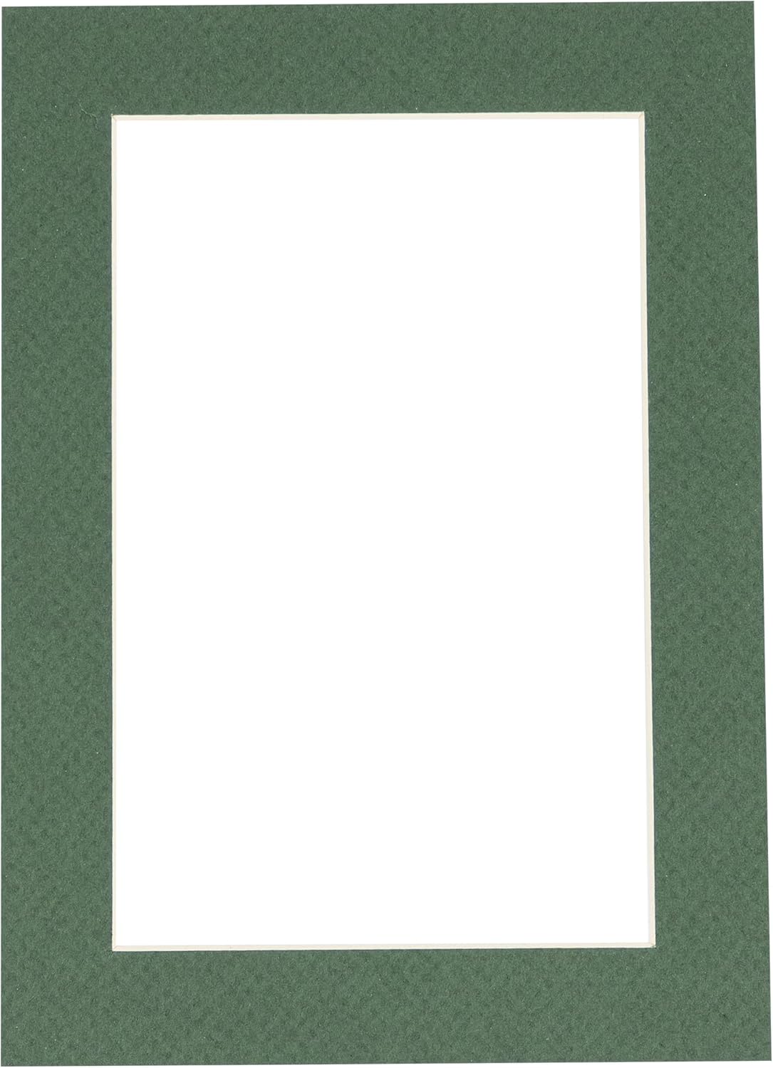5x7 Mat for 8.5x11 Frame - Precut Mat Board Acid-Free Hunter Green 5x7 Photo Matte For a 8.5x11 Picture Frame, Premium Matboard for Family Photos, Show Kits, Art, Picture Framing, Pack of 1 Mat