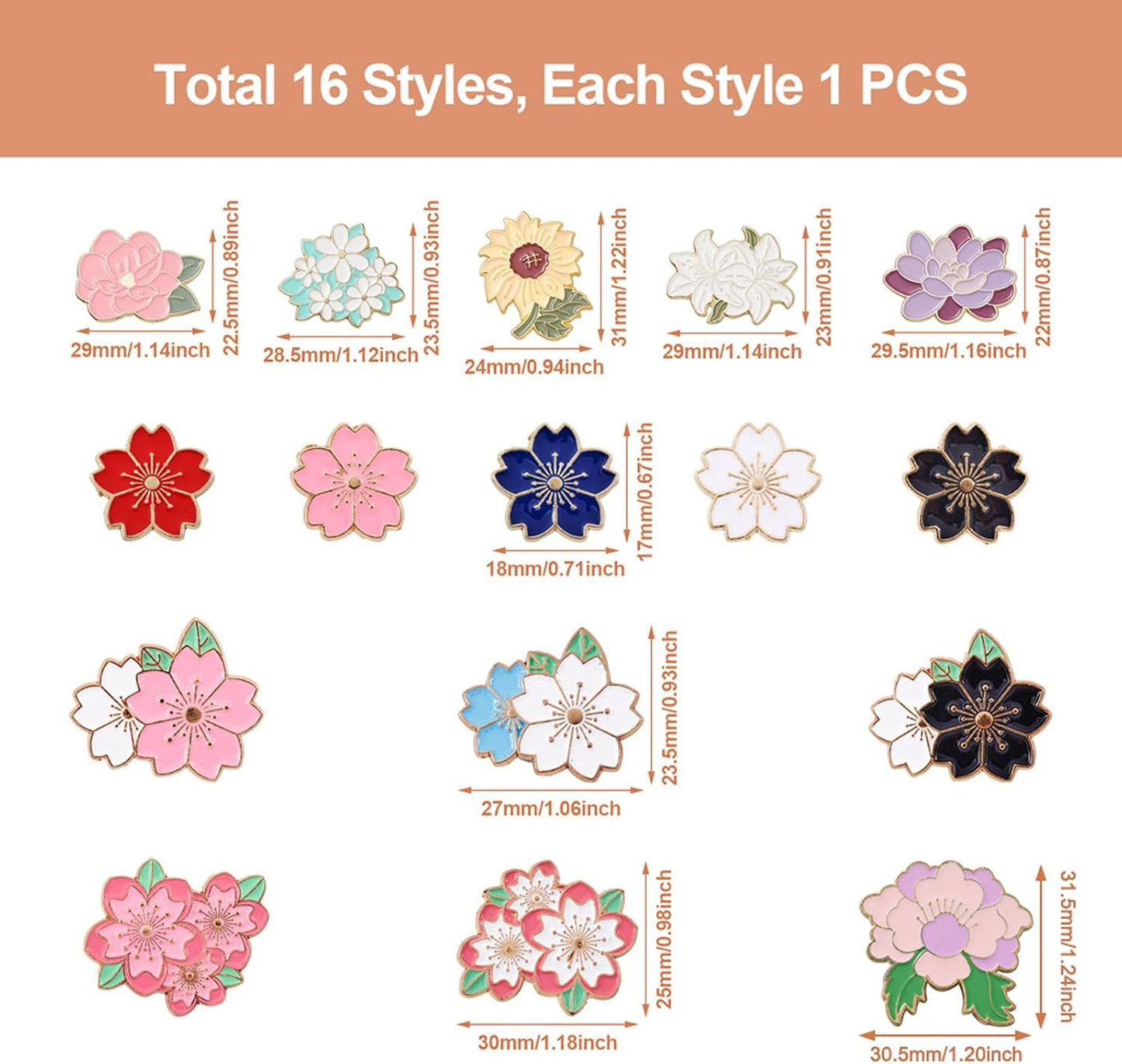 Mixed Enamel Pins for Backpacks, Beadthoven Cute Enamel Brooch Pins Set, Funny Backpack Pins, Aesthetic Lapel Badge Pins Bulk for DIY Clothes Accessories Holiday Gifts