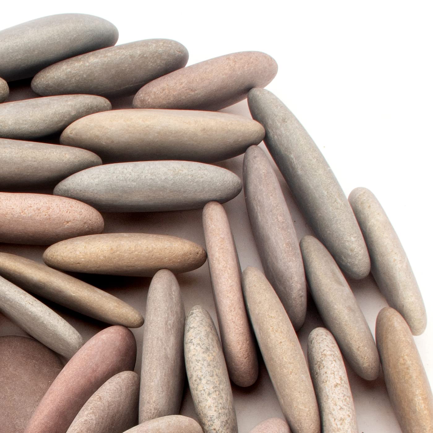 [About 30 PCS - 35 PCS](18 Pounds) Painting Rocks,3"-4.8" River Rocks,Flat Rocks,Painting Stones,Naturally Stones,Arts Rocks,Craft Rocks,DIY Rocks