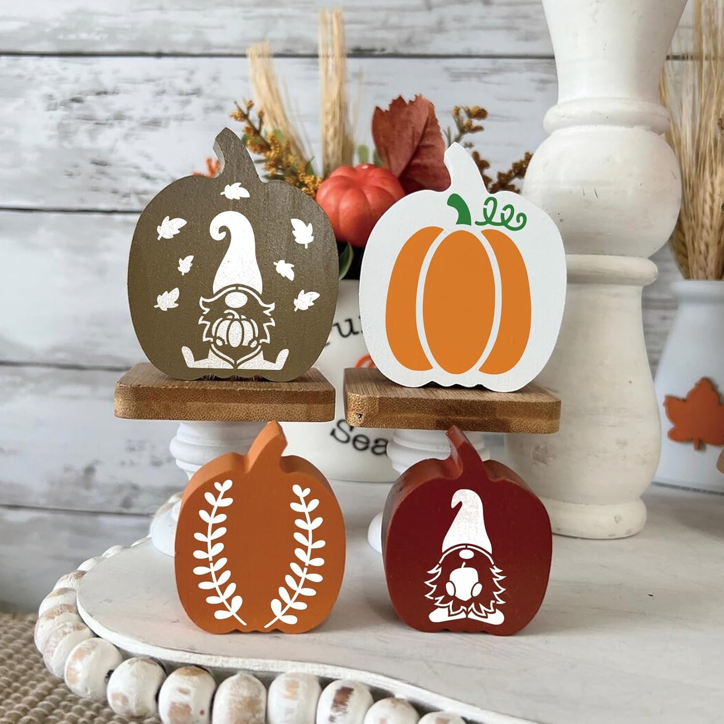 Small Stencils for Painting on Wood Reusable, 3 Inch Reusable Stencil for Craft Ornament Paint Template Stencils for Wall Card Rock Wood Signs Coasters Canvas Home Decor (Fall)