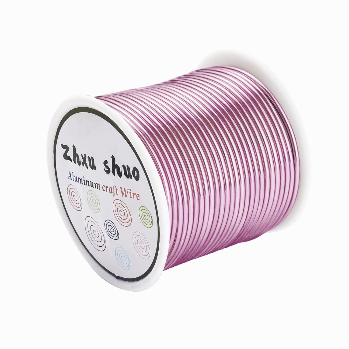 12 Gauge(2mm) Aluminum Wire 35 Yards Anodized Metal Wire for Bonsai Armature Crafting Sculpting Jewelry Craft Making Beading Floral (Pink, 12 Gauge)