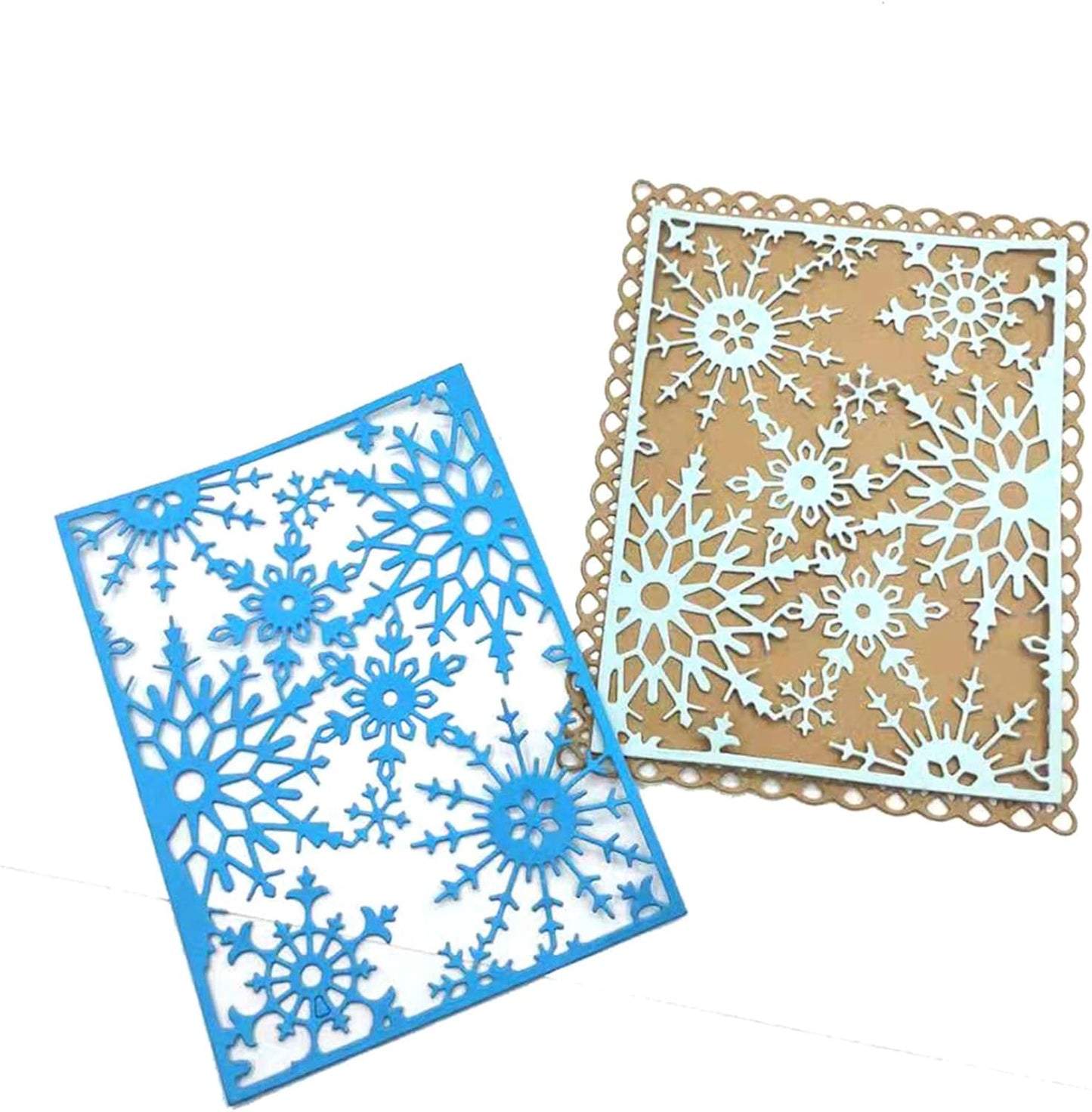Metal Cutting Dies DIY Merry Christams Embossing Stencil Template Scrapbooking Card Making Mold Photo Album Arts Crafts Tools (Christmas Snowflake-9.8x13cm)