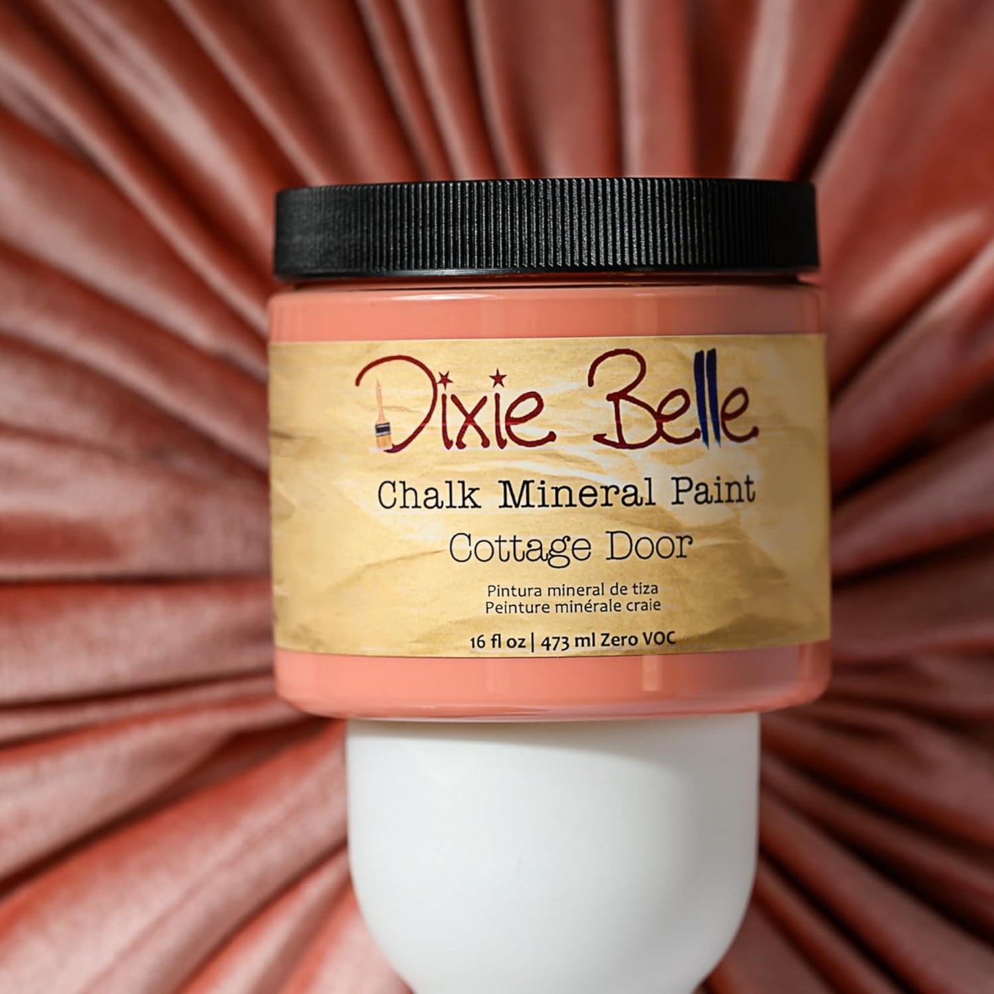 Dixie Belle Paint Company Chalk Finish Furniture Paint - Cottage Door (1 Gallon - 128oz) - Matte Dusty Coral Chic Chalk Mineral DIY Furniture Paint