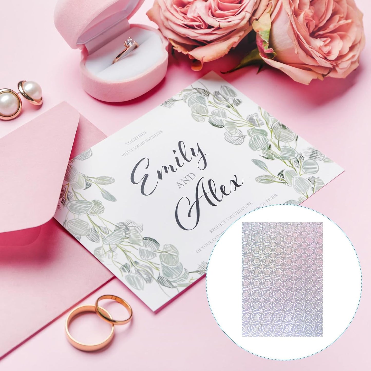 PATIKIL 11.7x8.3" Hot Stamping Foil Paper Sheet, 20 Sheets A4 Heat Transfer Hot Stamping Paper Foil for Leather DIY Logo Decor Craft Gift Package Scrapbook Card, Snowflake Silver