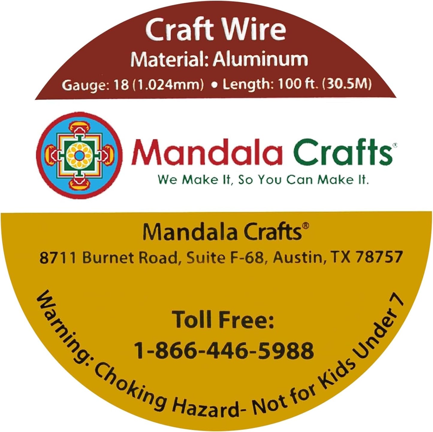 Mandala Crafts 18 Gauge Anodized Aluminum Craft Wire for Jewelry Making - 100 FT Colored Flexible Lime Green Wire - Bendable for Bonsai Armature Crafting Sculpting