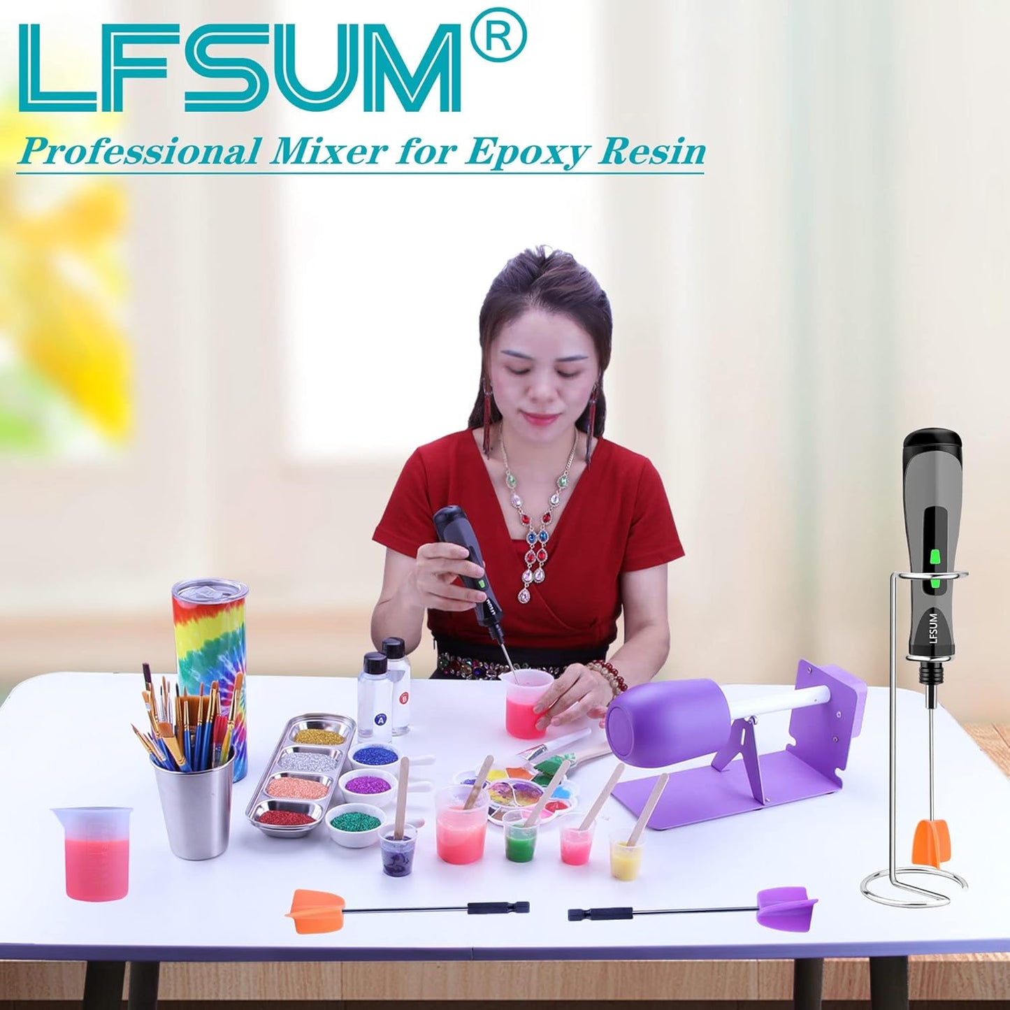 12 Pcs Silicone Resin Mixer Paddles for Drill,Resin Mixer Paddles,Paint Stirrer,Reusable Multipurpose for Resin Mixing,Paint Mixer Stirrer for Mixing Resin,Resin Mixer Molds (12, S/ 7inch)