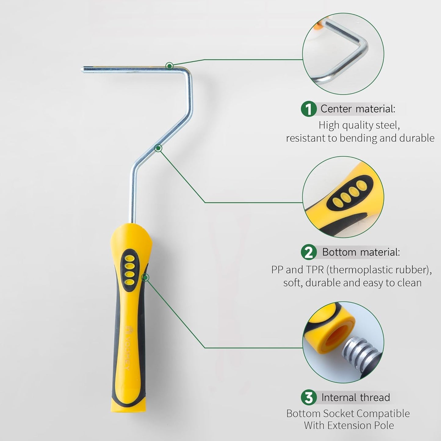 VOOMEY Paint Tray 4 inch, Paint Tray Liner, Paint Roller Tray with Paint Roller Frame 11 Pack, Paint Pan Easy to Clean and Reusable
