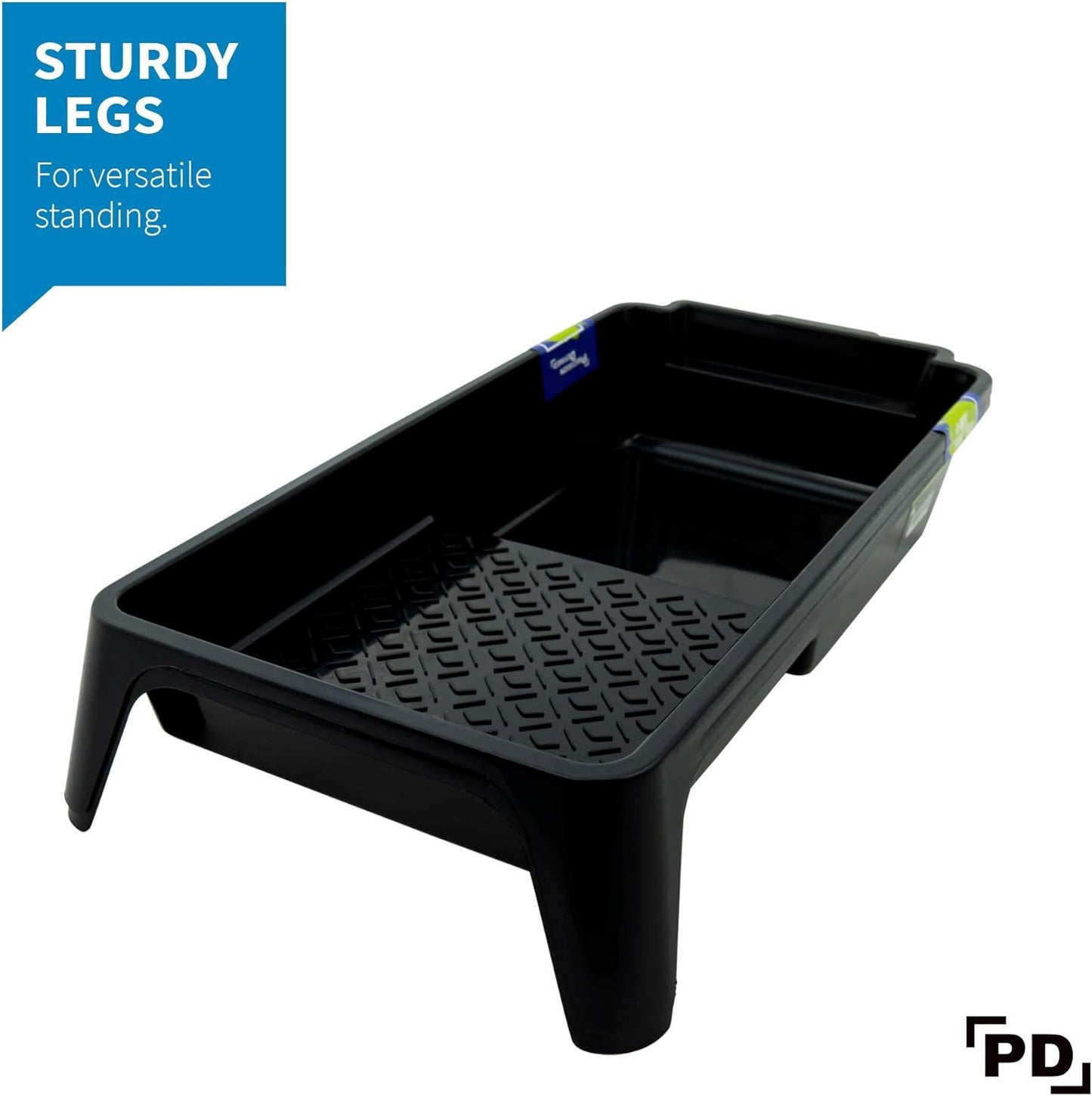 Precision Defined Paint Trays, Paint Roller Trays Liner, Plastic Paint Pan for Roller Brushes, Painting Tray for Painting with Deep Paint Pocket (Paint Roller Tray (2-Pack), 4-inch)