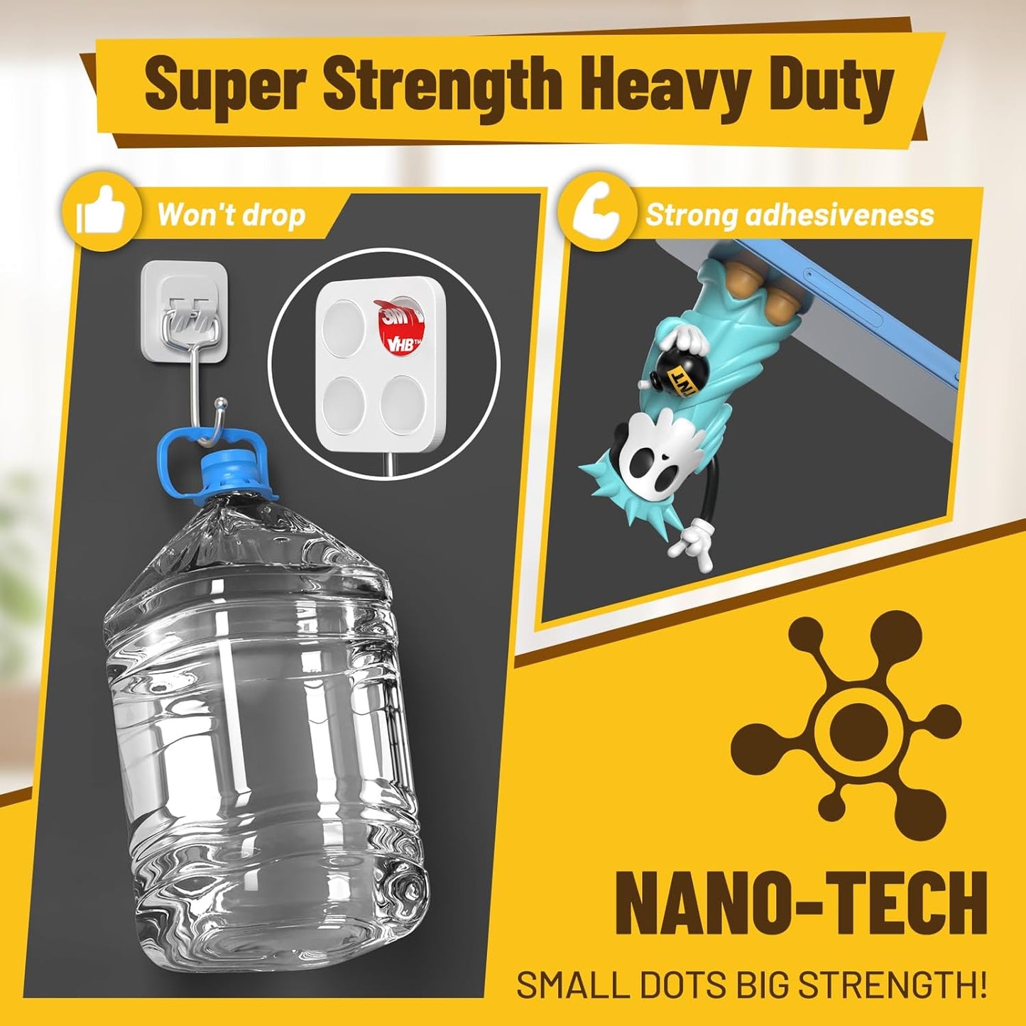 180 Pcs Removable Mounting Putty, Strong Double Sided Glue Adhesive Dots Clear Museum Sticky Tack for Action Figures Wall Hanging No Residue, 3/8"