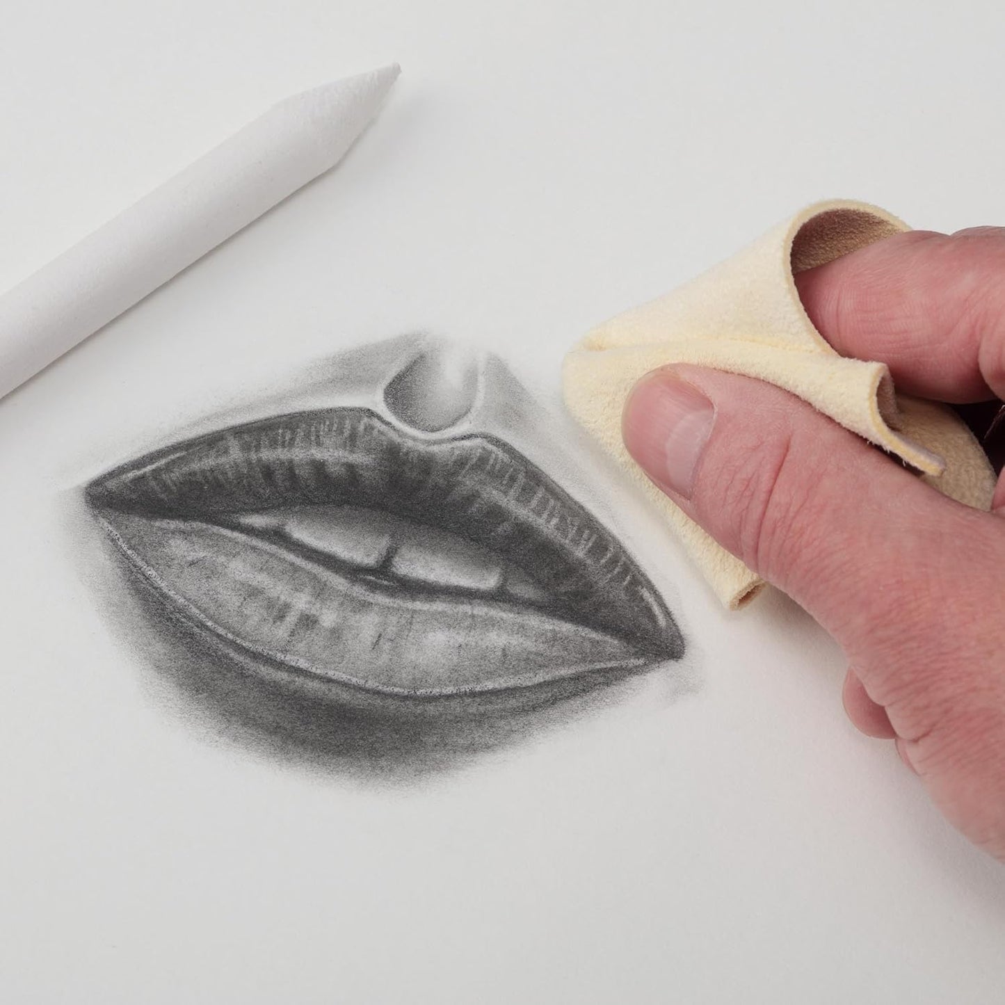 SoHo Urban Artist Blending Stumps & Chamois Tube – 8-Piece Set for Sketching, Shading & Blending