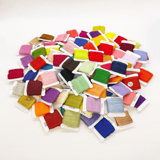 Embroidery Floss Kit 108 Colors 99 Cotton 9 Metallic Threads On Plastic Bobbins, Dmc Color Coding for Cross Stitch, Friendship Bracelets, String Crafts