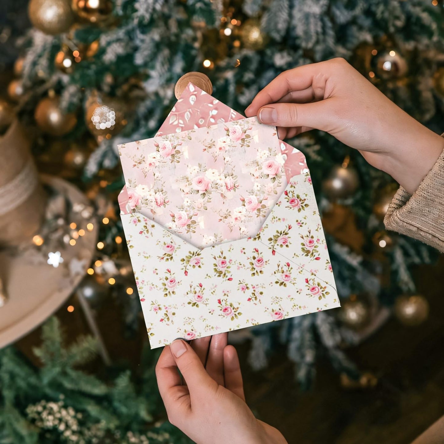 6 Inch Pink Flowers Scrapbooking Paper Pad - 24 Sheets Double Sided Aesthetic Patterns for Wedding Photos Album Journals Decorative Collage Origami DIY Crafts Gifts Wrapping Material