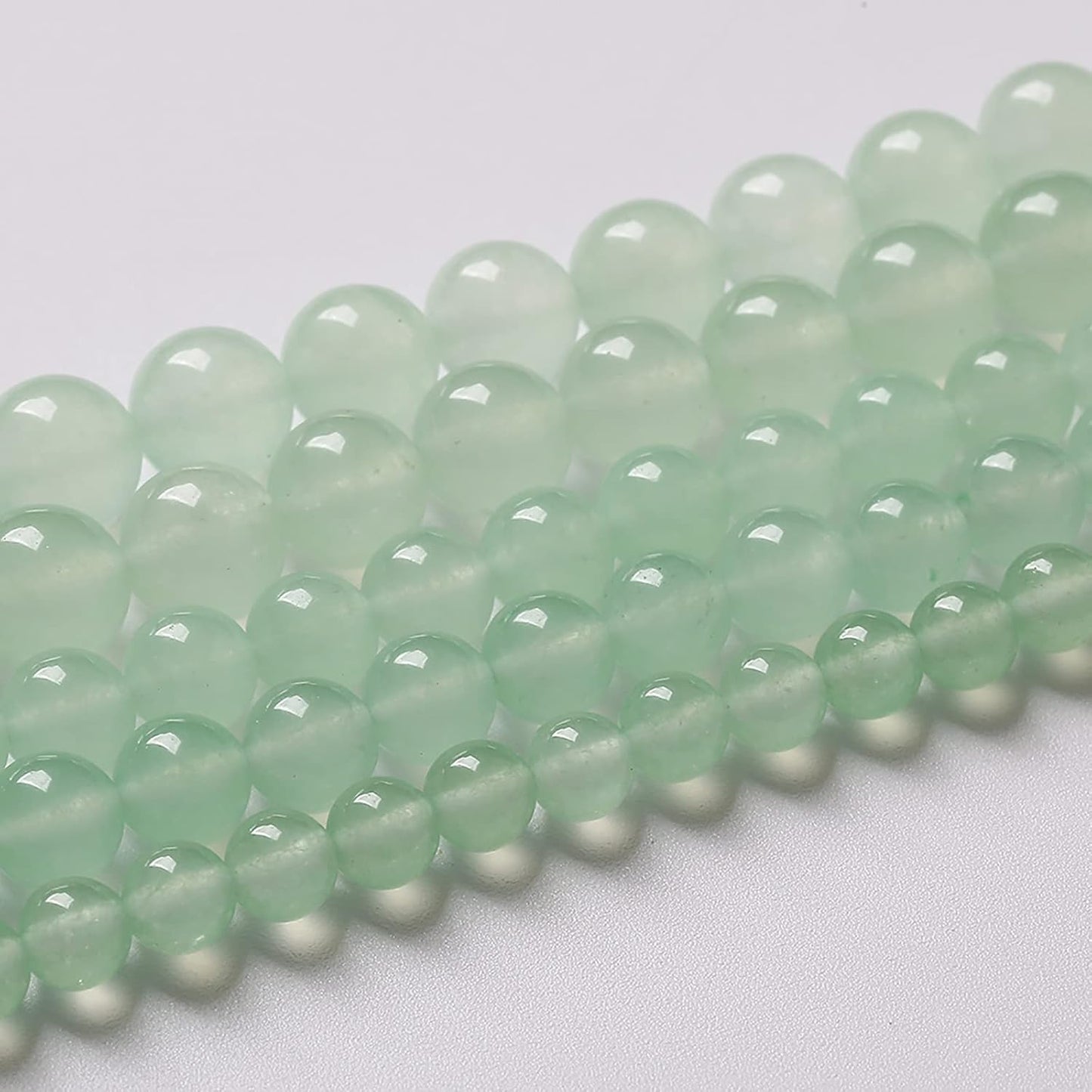 12mm 32pcs Natural Green Jade Chalcedony Beads Energy Healing Power Stone Beads for Jewelry Making Round Loose Beads DIY Bracelet 15" (Green Jade, 12mm)