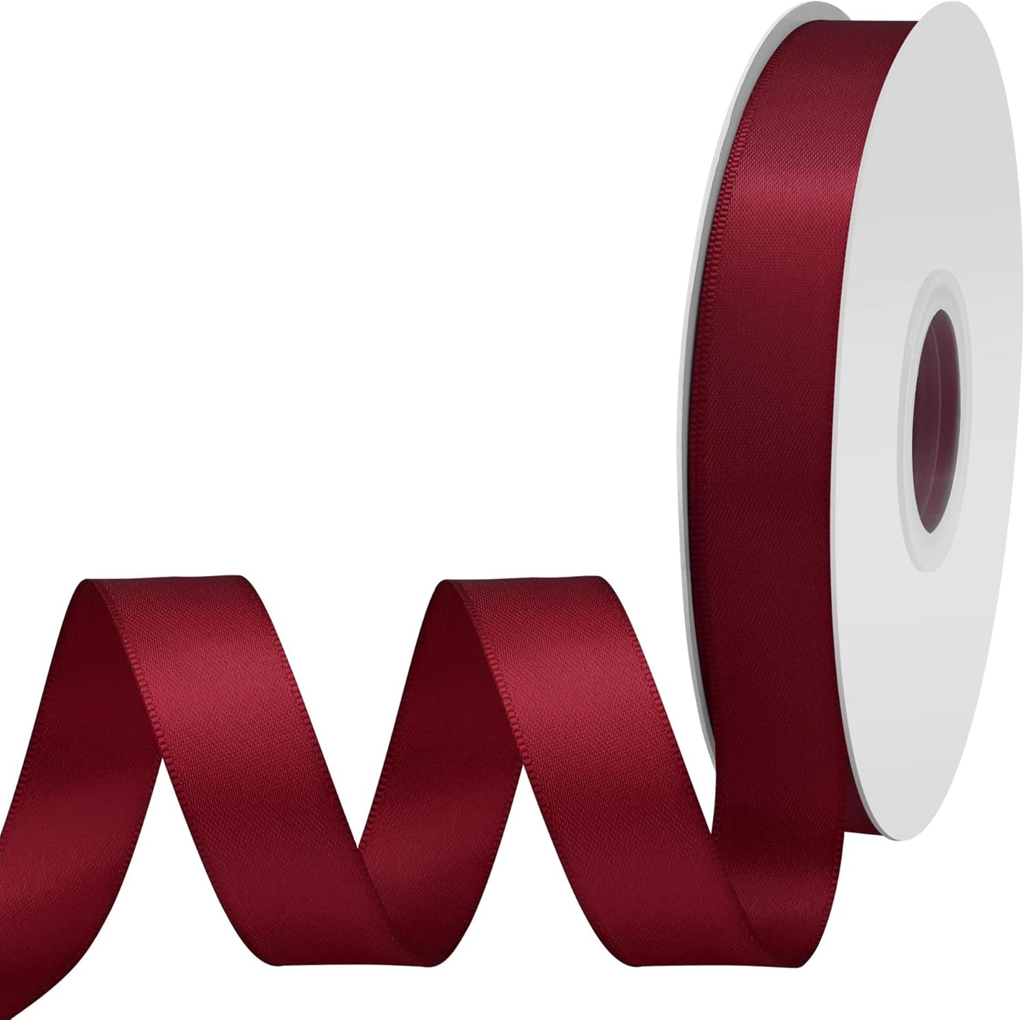 Sherry Satin Ribbon 3/4" X 50 Yards Solid Color Double Faced Ribbons Perfect for Crafts Wedding Decor Bow Making Arts Sewing and More