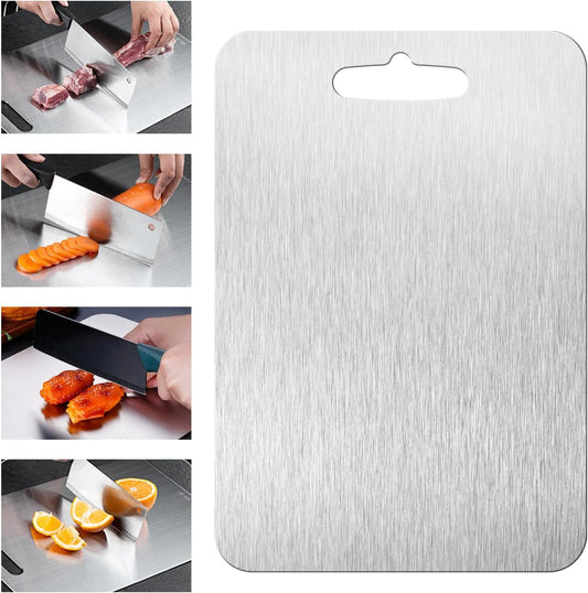 SHIRIA Cutting Board, Pure Titanium Cutting Boards For Kitchen, Double-Sided Titanium Cutting Board for Cutting Vegetables And Meat (18 * 12 in)