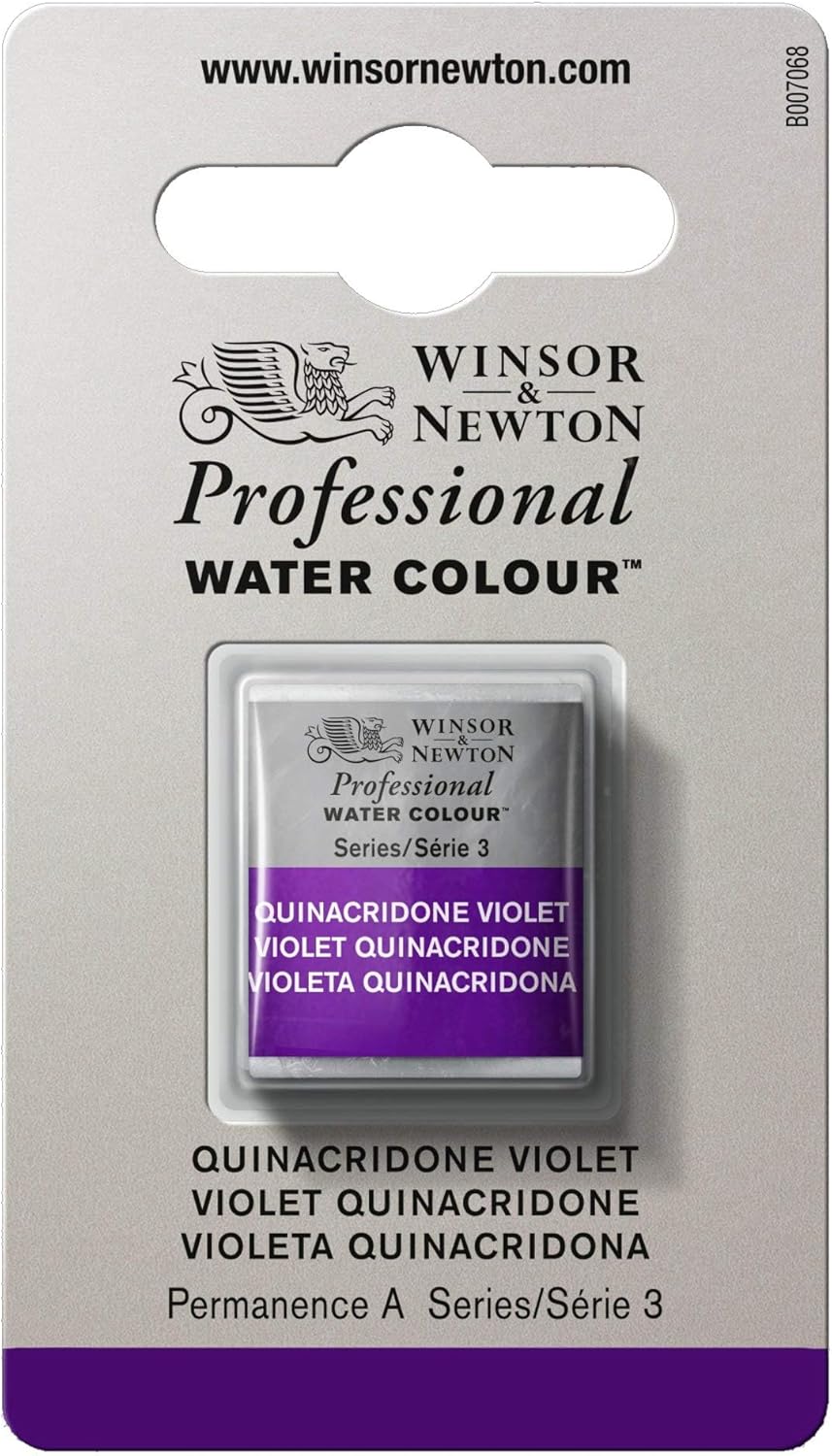 Winsor & Newton Professional Watercolor, Half Pan, Quinacridone Violet