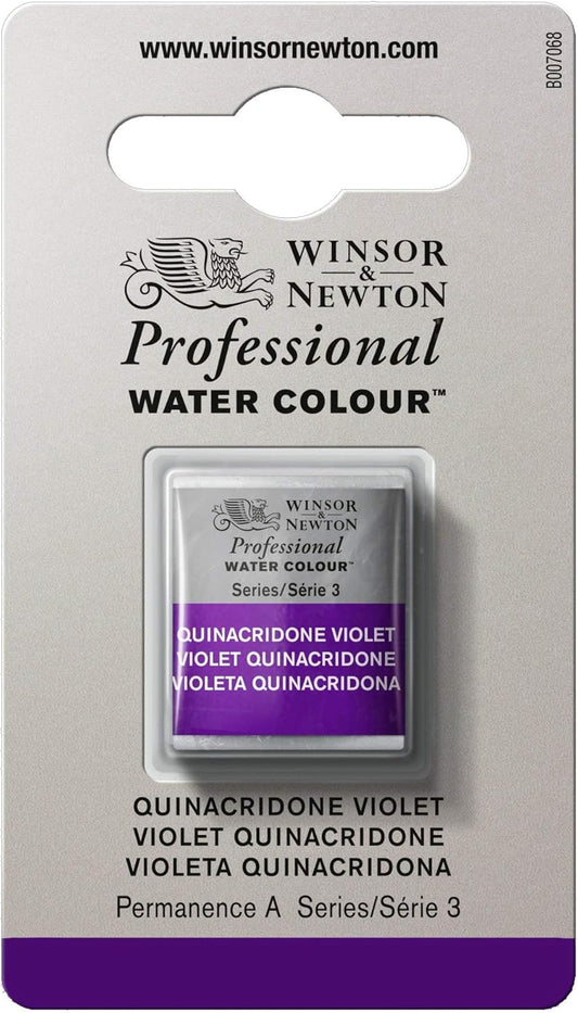 Winsor & Newton Professional Watercolor, Half Pan, Quinacridone Violet