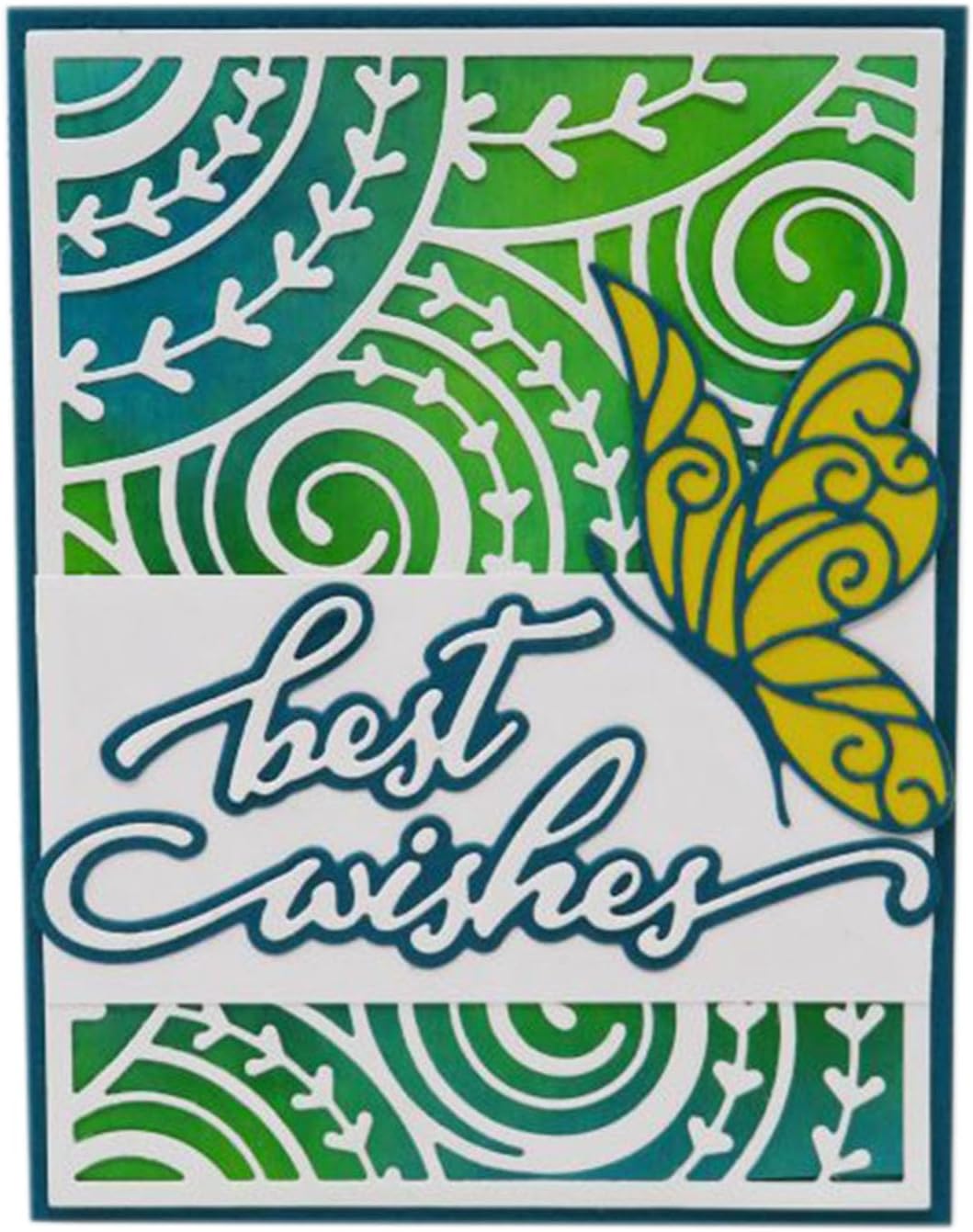 Mvchifay Cutting Dies for Card Making Metal Die-Cuts Scrapbooking Tool Hollow Frame DIY Craft Punch Template Embossing for Paper Album Decor (Circle Vine-11x14.3cm)