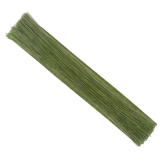 CCINEE 22 Gauge Dark Green Floral Wire Stem for Flower Arrangement Craft Supply,16 Inch,150PCS