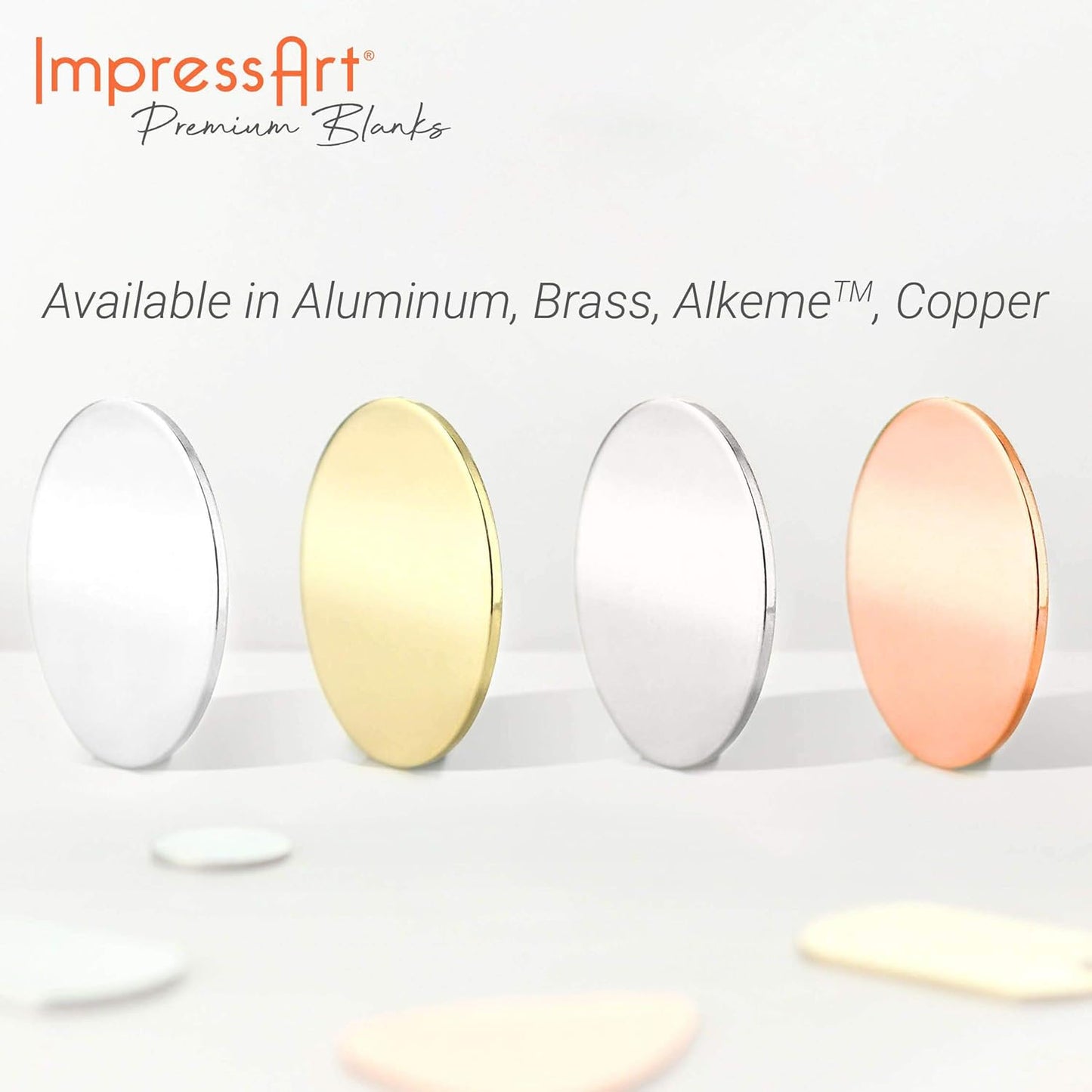 ImpressArt - Premium Metal Stamping Rectangle Blanks for Metal Stamping and Jewelry Making (24 Pack) (1/4" x 1 1/2" Rectangle Strip, Aluminum)