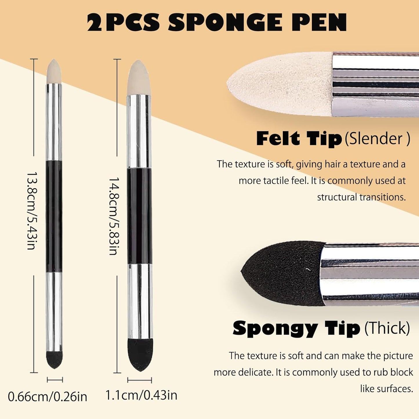 Haojiaho Blending Stump, 9pcs Blending Stumps, Blending Sponge Pens and Sandpaper Pencil Sharpener, Washable & Reusable, Tortillions Paper Art Blenders for Student Artist Charcoal Sketch Drawing