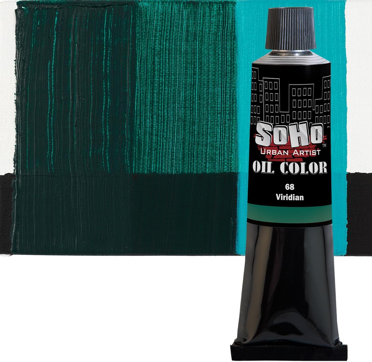 Soho Urban Artist Oil Paint - Viridian, 170 ml Tube - Best Valued Oil Colors for Painting, Excellent Pigment Load