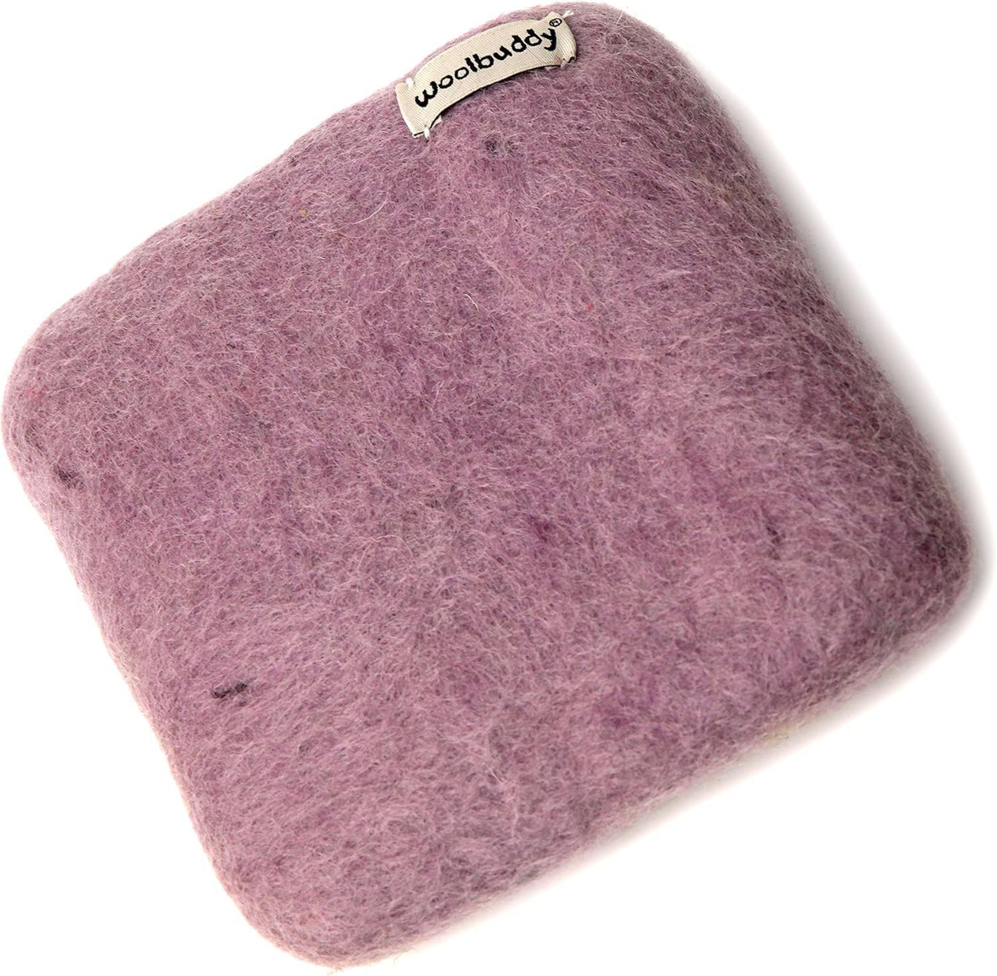 Woolbuddy Needle Felting Wool Mat – 6x6x1.5 Inch Pad for Felting Projects – Durable, Eco-Friendly Alternative to Foam Felting Pads – Ideal for Felting Supplies & Tools (Lavender)