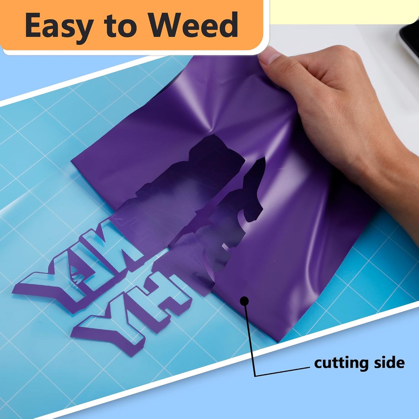 RENLITONG Matte Purple Iron on Vinyl Roll - 12Inch x 13ft HTV Heat Transfer Vinyl for T-Shirt, HTV Rolls for All Cutter Machine - Easy to Cut & Weed for Heat Transfer Design